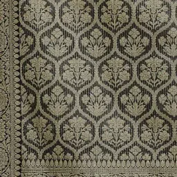 Banarasi Silk Works Green Cotton Woven Saree With Unstitched Blouse image 5