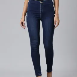 showoffff SHOWOFF Blue Denim Slim Fit Mid Rise Jeans-picture-21