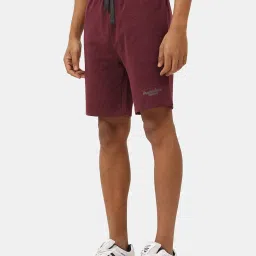 Masculino Latino Maroon Regular Fit Shorts image 3