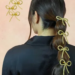 HAIR DRAMA CO. Women Set of 4 Embellished Alligator Hair Clip-image-73