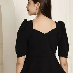 Tromko Pack Of 2 Sweetheart Neck Peplum Top image 2