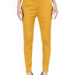 MIXFIT Women Slim Fit Mid-Rise Trousers-image-3