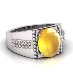 RRVGEM Unisex Yellow Brass Finger Ring image 3