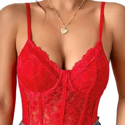 Esensuelle 7 Women Self Design Shoulder Straps Baby Doll-picture-17
