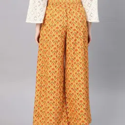 Juniper Yellow Floral Print Palazzos image 2