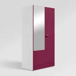 Godrej Interio Auraline Women Basic 2-Door Steel Almirah, Textured Berry (1-Year Warranty, 1 Drawer) image 2