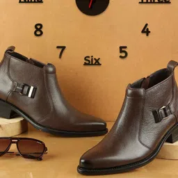Metro Men Leather Chelsea Boots-picture-18