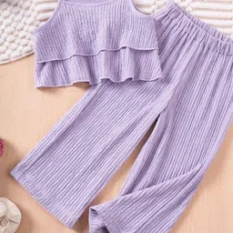 LULU & SKY Girls Shoulder Straps Top With Palazzos-picture-18