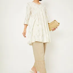 max Women Embroidered Palazzos image 3