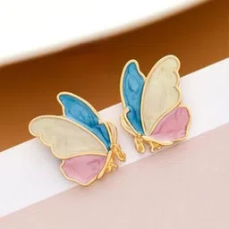 LIMINE JEWELS Gold-Plated Enamelled Animal Shaped Studs-picture-23