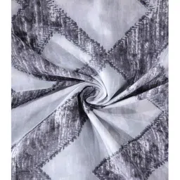 Arrabi Grey Graphic TC Cotton Blend 6 SEATER Table Cover ARTC-1112-Grey image 3