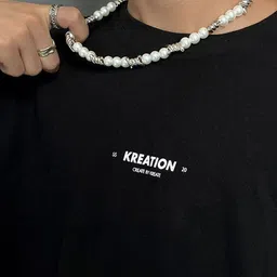 StyleCast x Revolte Silver-Plated Artificial Beaded Minimal Necklace image 3