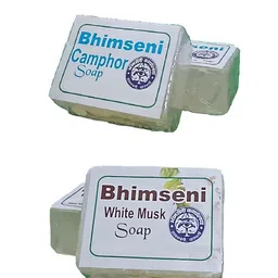 Bhimseni Karyalay Set Of 2 Camphor & White Musk Bath Soap - 60 g Each image 2