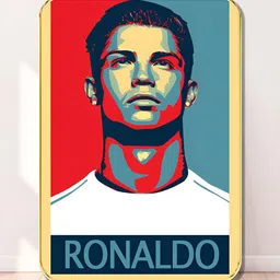 SAF Blue & Red Cristiano Ronaldo Pop Wooden Wall Art-image-62