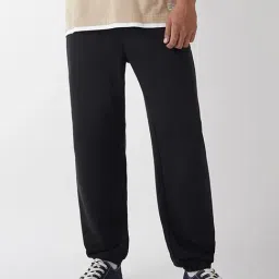 Bewakoof Men's Black Oversized Joggers-image-27