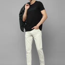 Allen Solly Jeans Cream Skinny Fit Jeans image 4