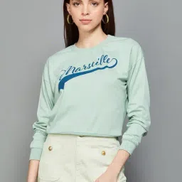 Ginger by Lifestyle Sage Green Cotton Printed Sweatshirt-picture-16