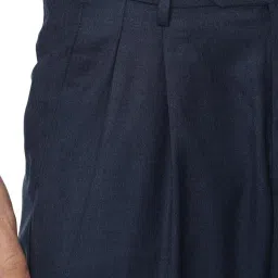 Van Heusen Navy Regular Fit Trousers image 4
