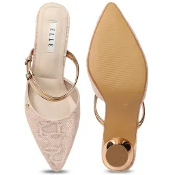 Elle Women's Nude Mule Shoes image 4
