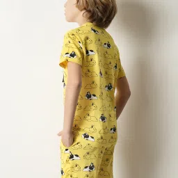 Jack & Jones Junior Yellow Printed T-Shirt image 2