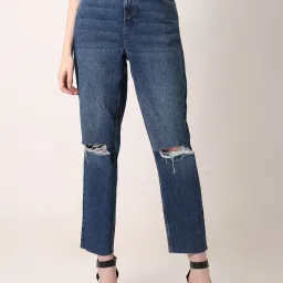 Vero Moda Blue Distressed High Rise Jeans image 2
