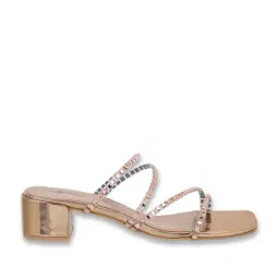 Metro Women's Gold Slides image 2