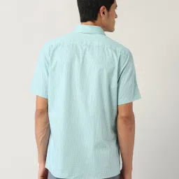 Arrow Green Cotton Regular Fit Checks Shirt image 2