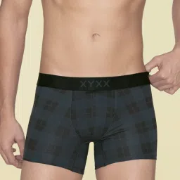 XYXX Multicolored Regular Fit Checks Trunks - Pack Of 3 image 2