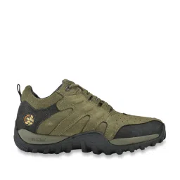 Woodland Men's Olive Casual Sneakers image 2