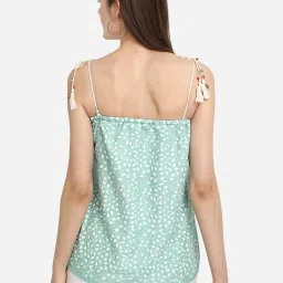 Prettify Light Green Printed Top image 2