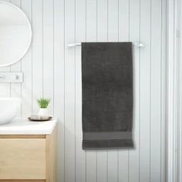 Spaces Econova Dark Grey 550 GSM Cotton Bath Towel-picture-17