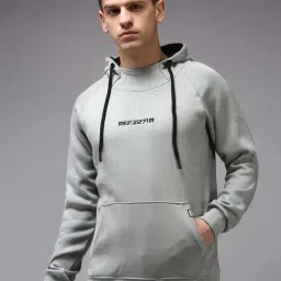 showoffff Showoff Grey Cotton Regular Fit Hooded Sweatshirt-picture-40
