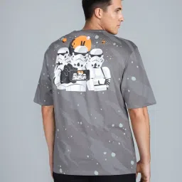 Lee Grey Oversized Graphic T-Shirt image 2