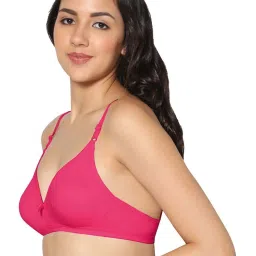 IN CARE Maroon & Pink Cotton T-Shirt Bras - Pack Of 2 image 4