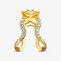 Joyalukkas Gold 22K Butterfly Vanki Ring for Women image 4