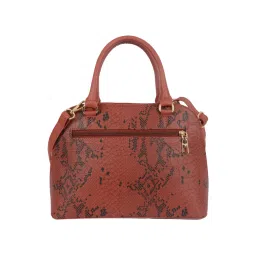 Baggit Tan Animal Effect Medium Bowling Bag image 2