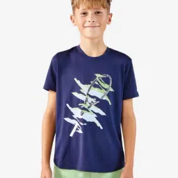 Artengo By Decathlon Boys Navy Blue Tennis T-Shirt-image-87