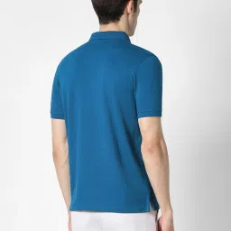 Peter England Blue Regular Fit Polo T-Shirt image 2