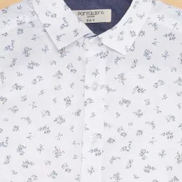 Pantaloons Junior White Cotton Floral Print Shirt image 2
