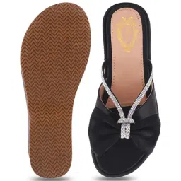 Shoetopia Kids Black Casual Wedges image 3