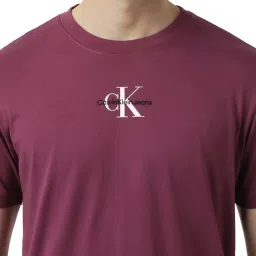 Calvin Klein Jeans Amaranth Logo Regular Fit T-Shirt image 4