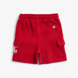 HOP Kids by Westside Red Cargo-Style Mid Rise Shorts image 2