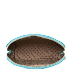 Esbeda Sky Blue Traveling Textured Pouch - Pack of 4 image 4