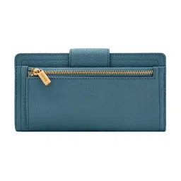 Fossil Logan Blue Small Leather Wallet image 2