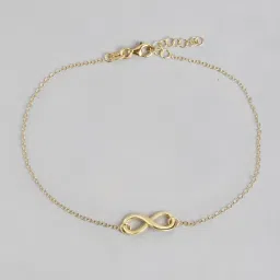 Zavya 925 Sterling Silver Infinity Glow Chain Flexible Anklets For Women image 4