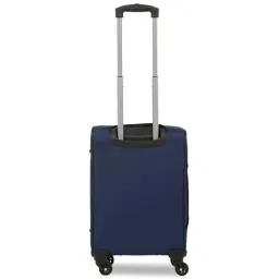 Teakwood Leathers Blue Solid Soft Large Trolley Bag - 77 cm image 4