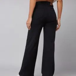 DOLCE CRUDO Black High Rise Stretchable Jeans image 2