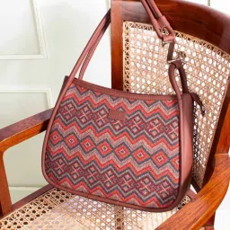ZOUK Gwalior Weaves Printed Shoulder Handbag image 2