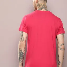 Dillinger Pink Cotton Regular Fit T-Shirt image 2