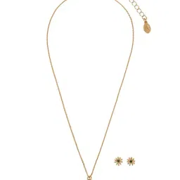 Accessorize London Golden Green Set for Women image 3